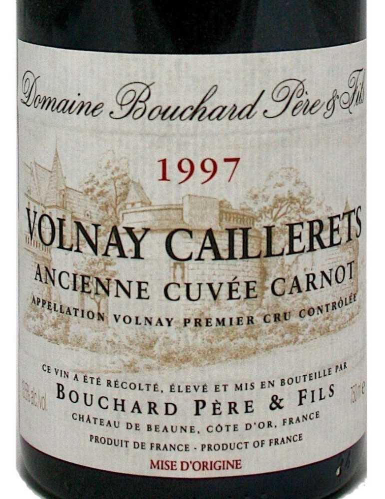 Volnay "ancienne cuvée Carnot" 1997 - domaine Bouchard