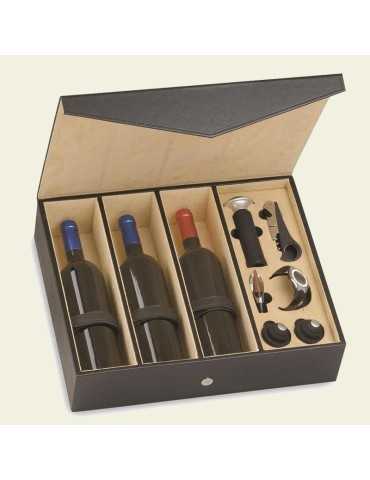 Coffret "onyx" avec accessoires - 3 bout.