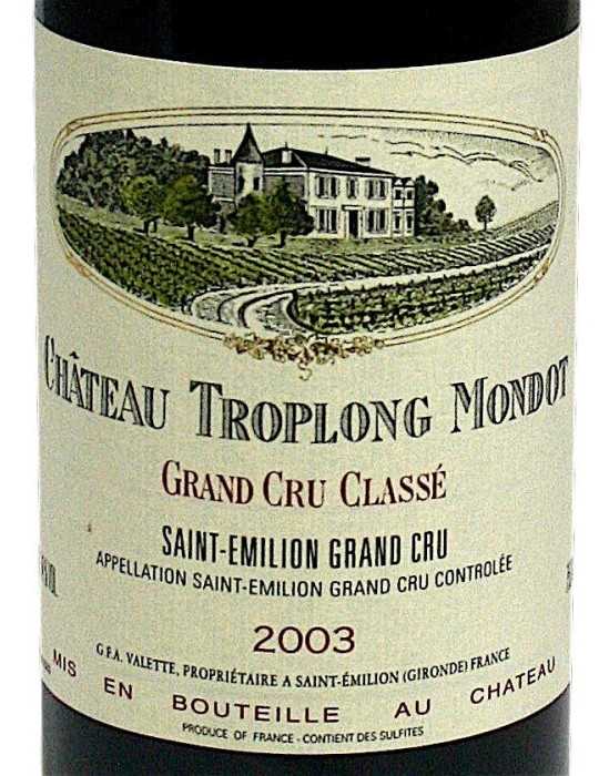 Château Troplong Mondot 2003
