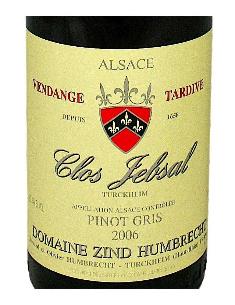 Pinot Gris Clos Jebsal Vendange Tardive 2006 - Domaine Zind-Humbrecht