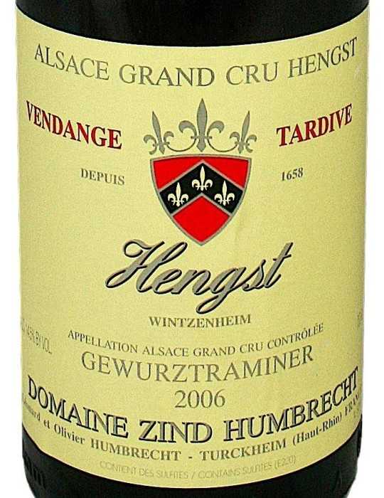 Gewurztraminer Hengst Vendange Tardive 2006 - Domaine Zind-Humbrecht