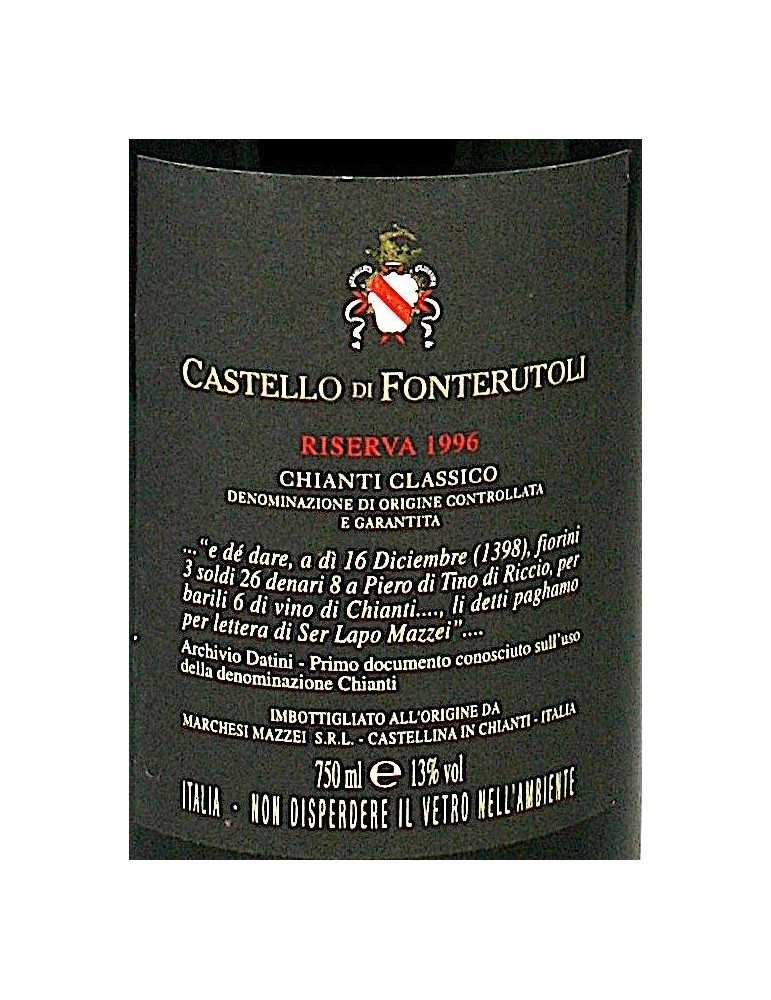 Marchesi Mazzei Castello di Fonterutoli Chianti Classico Riserva 1996
