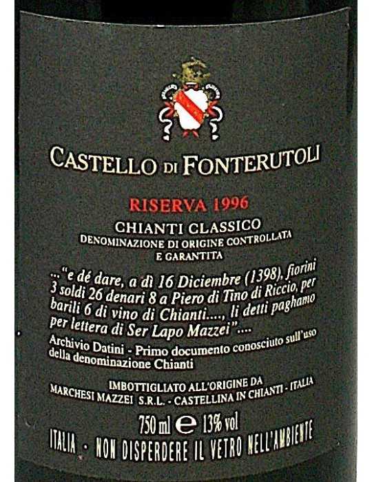 Marchesi Mazzei Castello di Fonterutoli Chianti Classico Riserva 1996