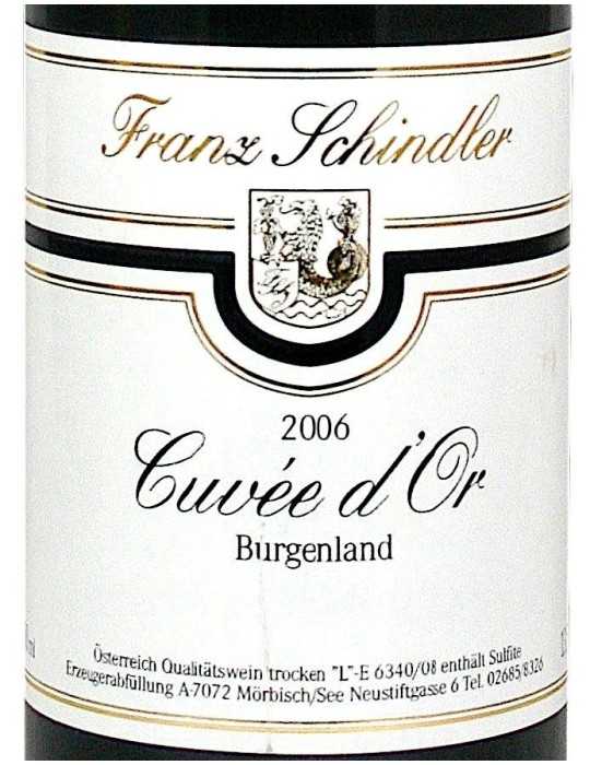 Cuvee d'Or 2006 - Weingut Franz Schindler