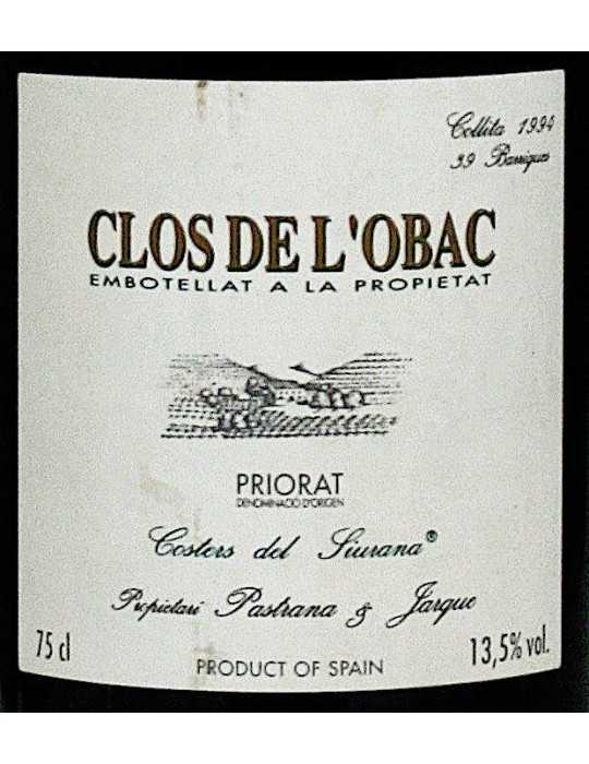 Clos de l'Obac 1994 - Costers del Siurana