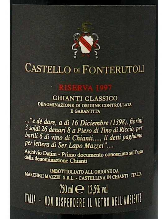 Marchesi Mazzei Castello di Fonterutoli Chianti Classico Riserva 1997
