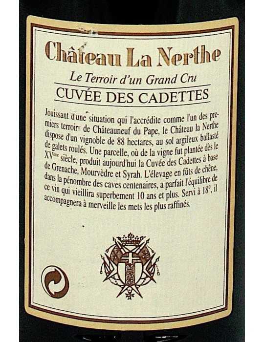Château La Nerthe Cuvée des Cadettes 1995