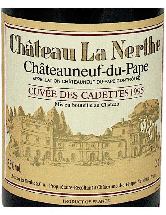 Château La Nerthe Cuvée des Cadettes 1995