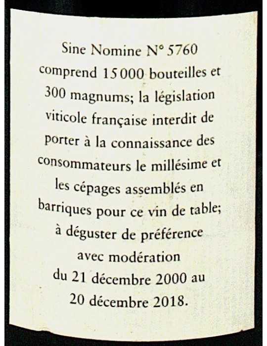 Sine Nomine 5760 - Dom. de Lauzières