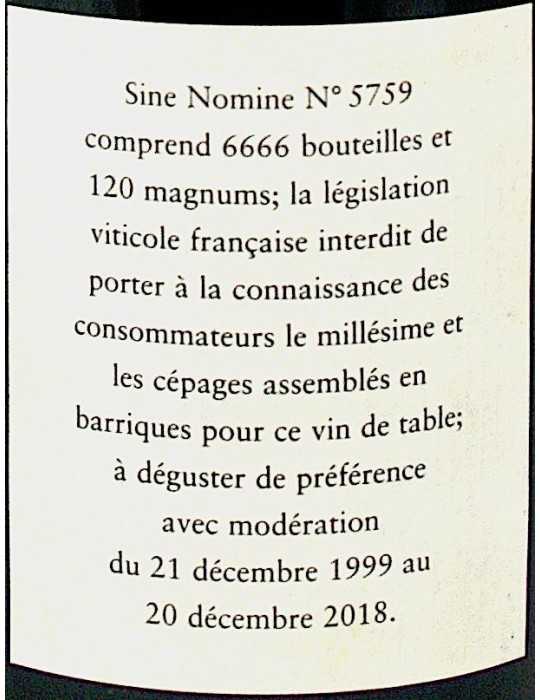 Sine Nomine 5759 - Dom. de Lauzières