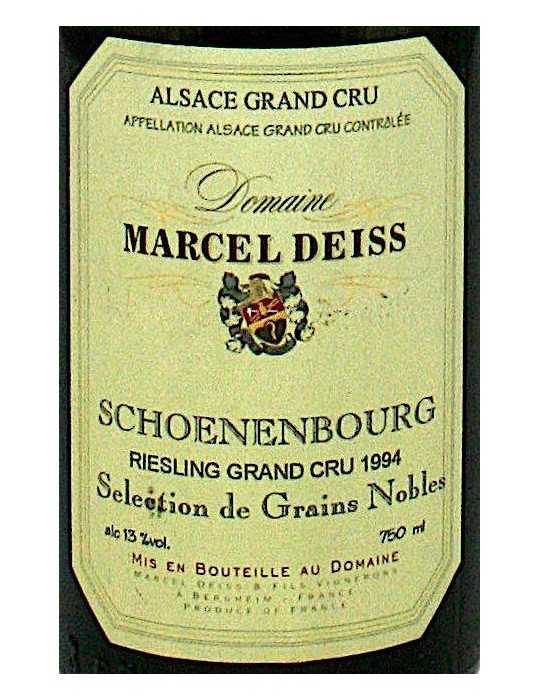 Riesling Schoenenbourg a Riquewir GC Selection de Grains Nobles 1994 - Marcel Deiss 