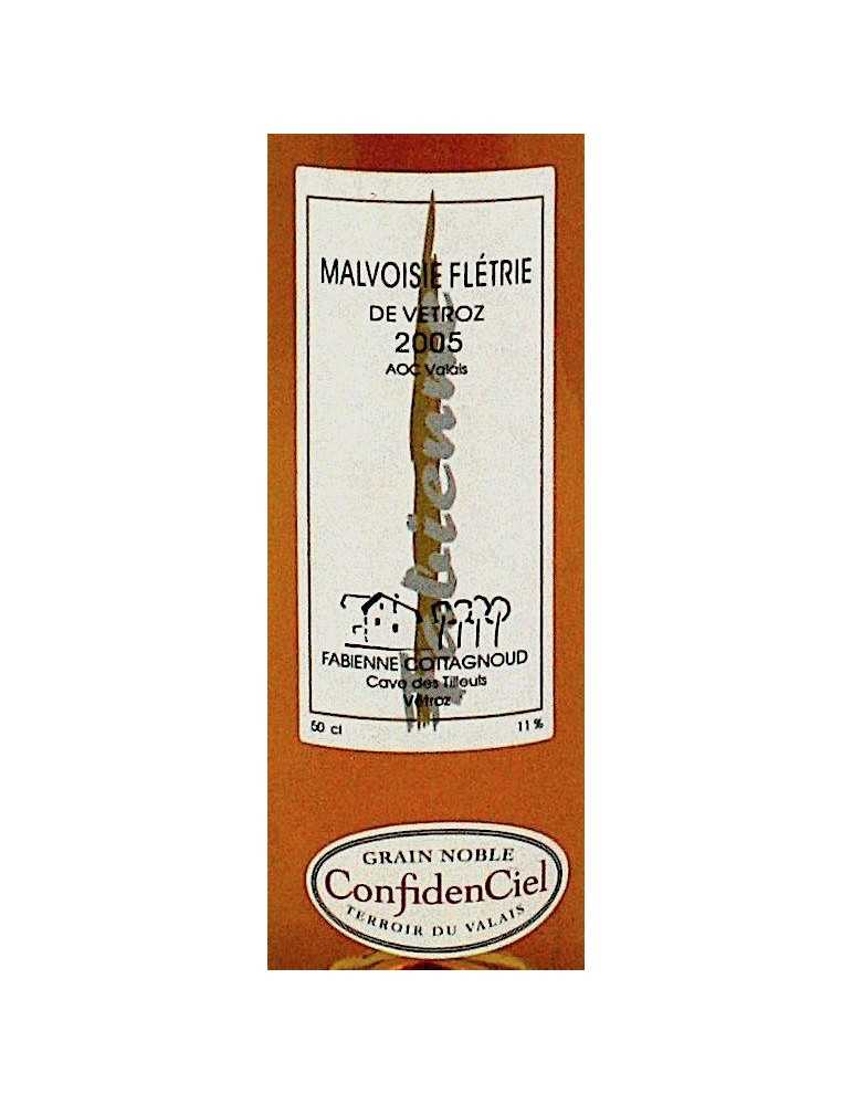 Malvoisie flétrie de Vétroz 2005 - Cave des Tilleuls (Fabienne Cottagnoud)