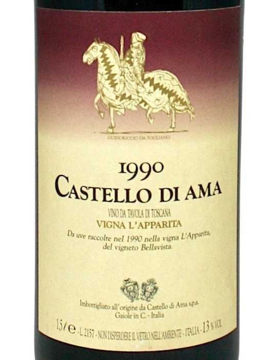 Castello di ama vigna l'apparita 1990 (magnum, 1.5 l)