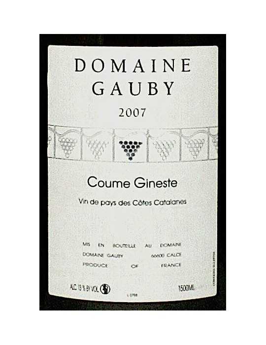 Cotes Catalanes 'Coume Gineste' 2007 - Domaine Gauby (magnum, 1.5 l)