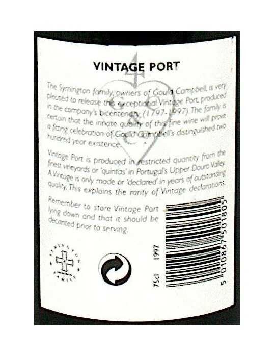 Gould Campbell Vintage Port 1997