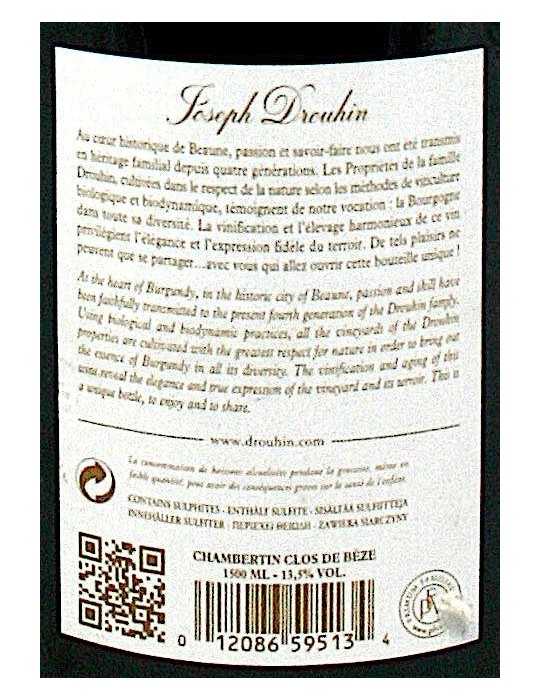 Chambertin Clos de Bèze Grand Cru 2011 - Joseph Drouhin (magnum, 1.5 l)