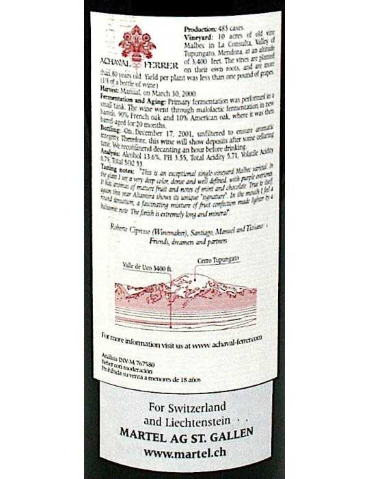 Finca Altamira Malbec 2000 - Achaval Ferrer