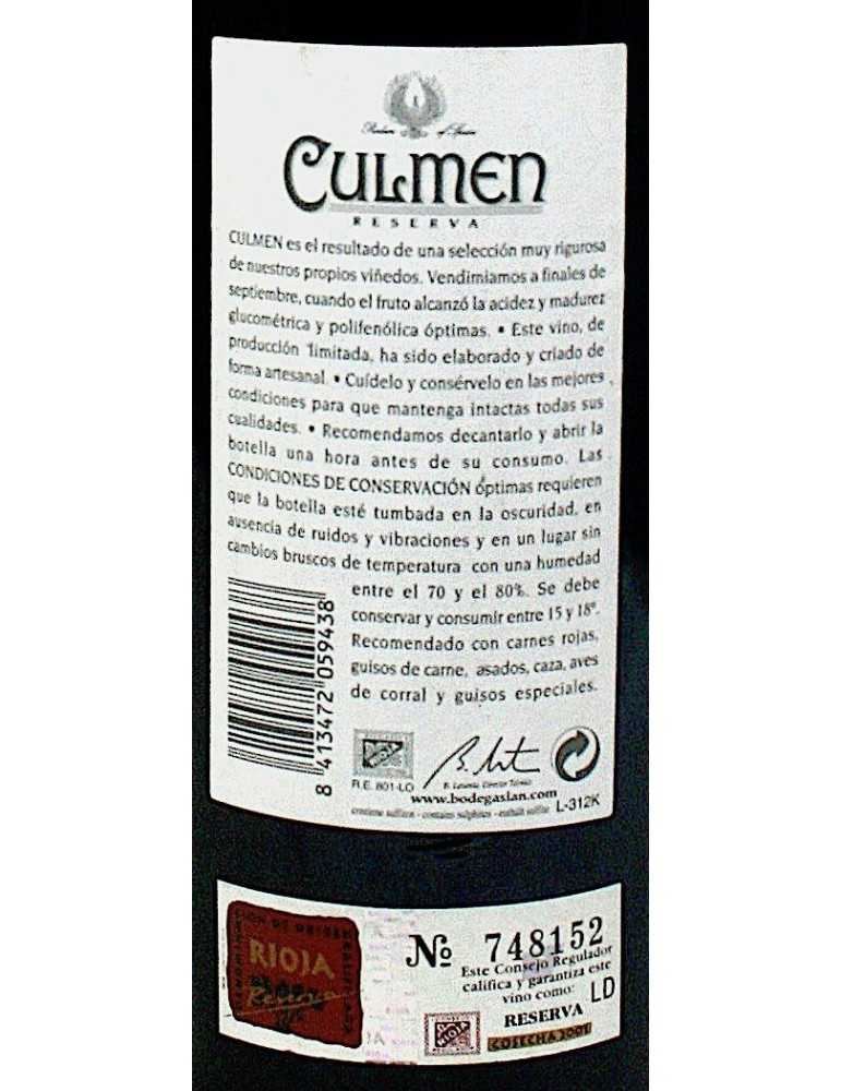Culmen Reserva 2001 - Bodegas LAN 
