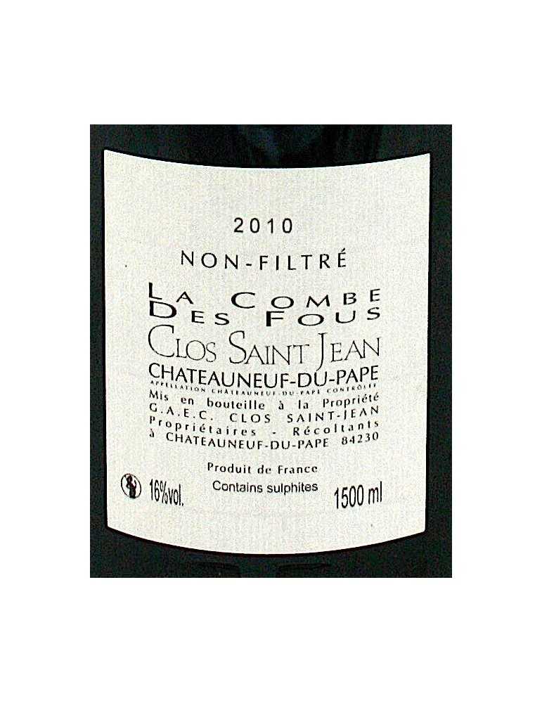 CNP "la combe des fous" 2010 - domaine Clos St Jean (magnum, 1.5 l)