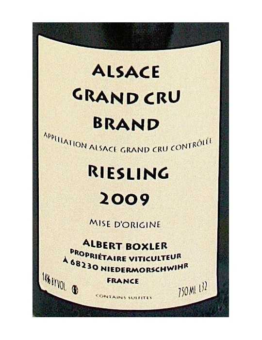 Riesling Grand Cru Brand "K" 2009 - Albert Boxler