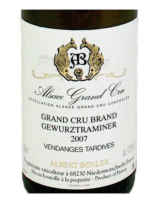 Gewurztraminer Grand Cru Brand Vendanges Tardives 2007 - Albert Boxler (0.5 l) 