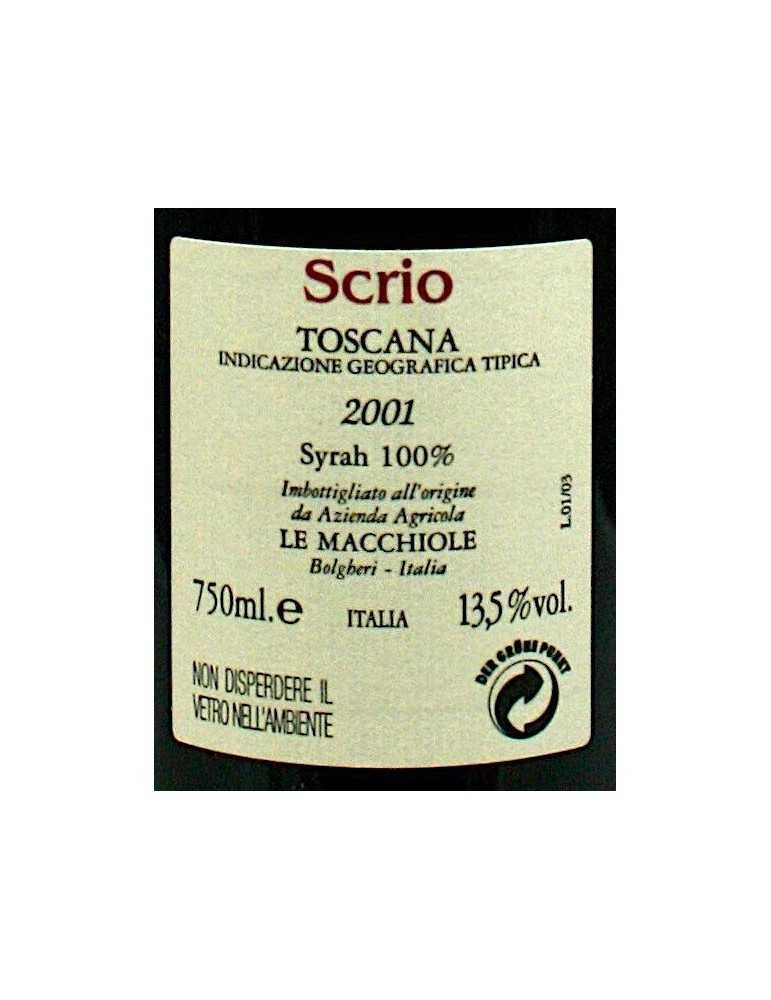 Scrio 2001 - Le Macchiole (case of 6 bottles)