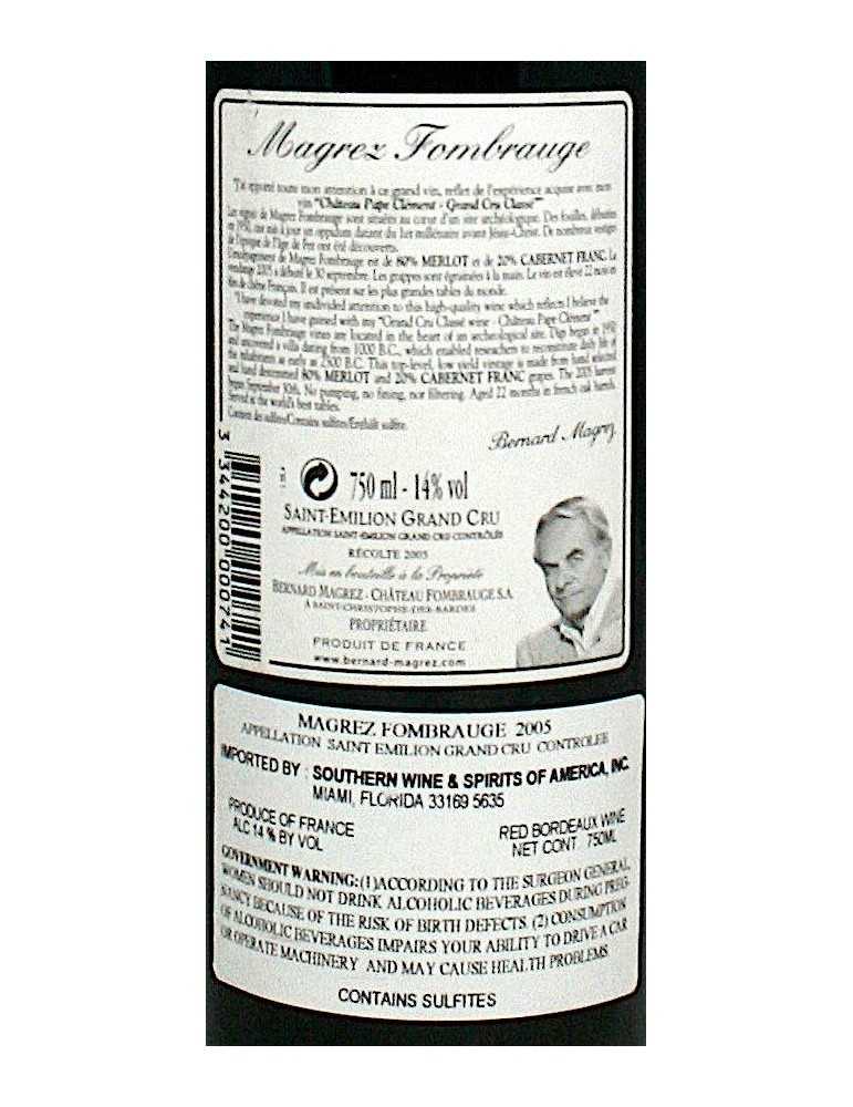 Château Magrez Fombrauge 2005