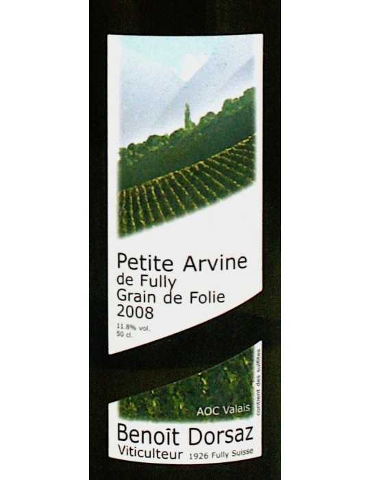 Petite Arvine Grain de Folie 2008 - Benoît Dorsaz (0.5 l)