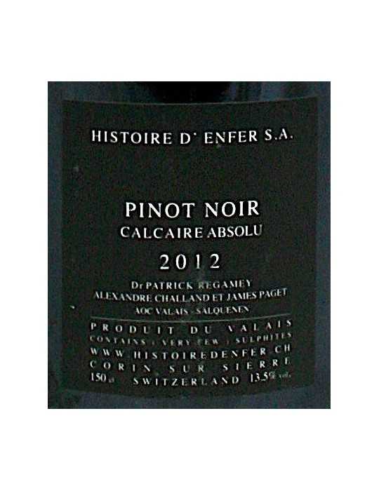 Pinot noir calvaire absolu 2012 - Histoire d'Enfer (magnum, 1.5 l)