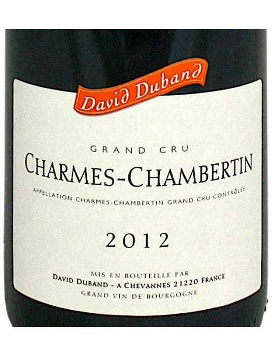Charmes Chambertin 2012 - Domaine David Duband