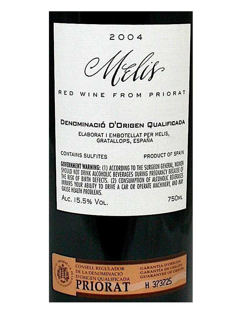 Mélis 2004 - Bodega Melis