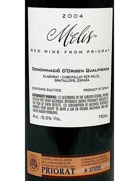 Mélis 2004 - Bodega Melis