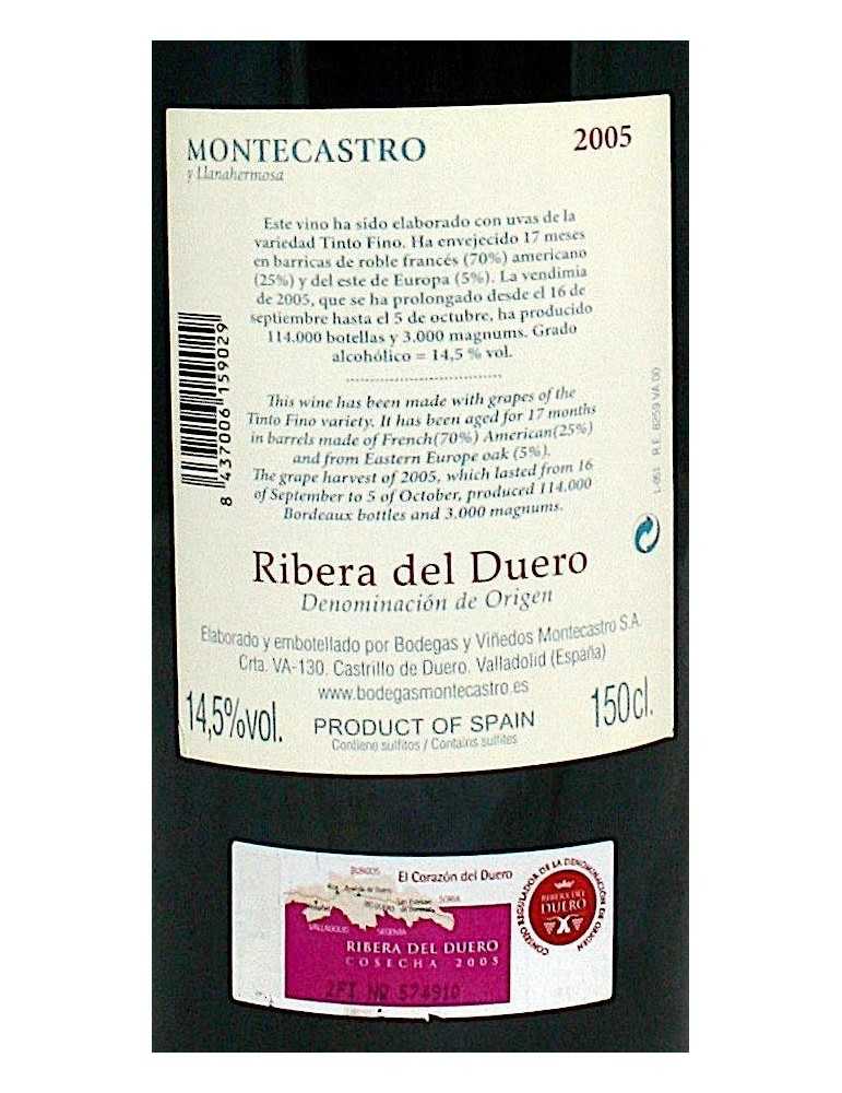 Montecastro Y Llanahermosa 2005 - Bodega Montecastro (magnum, 1.5 l)