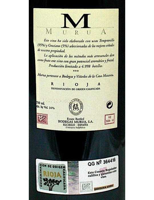 M de Murua 2004 - Bodegas Murua