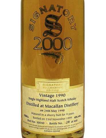 Macallan 1990-1999 - 9 Year Old - Signatory Vintage (magnum, 1.5 Litre )