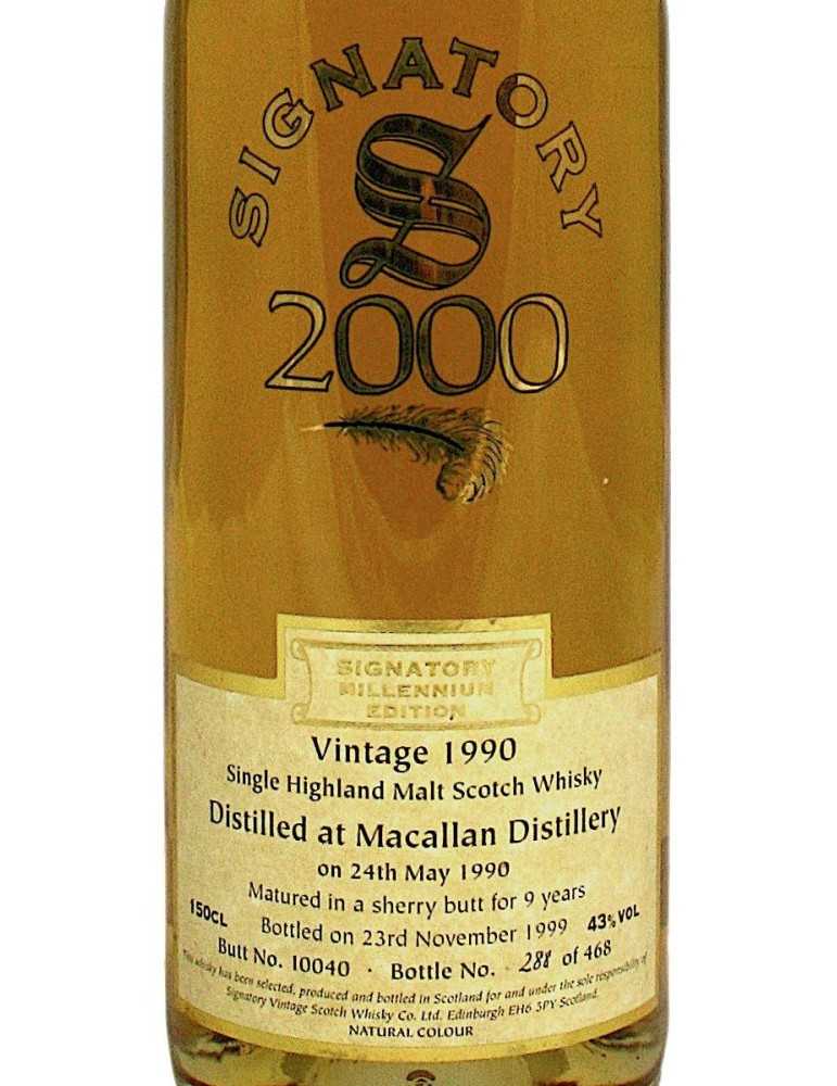 Macallan 1990-1999 - 9 Year Old - Signatory Vintage (magnum, 1.5 Litre )