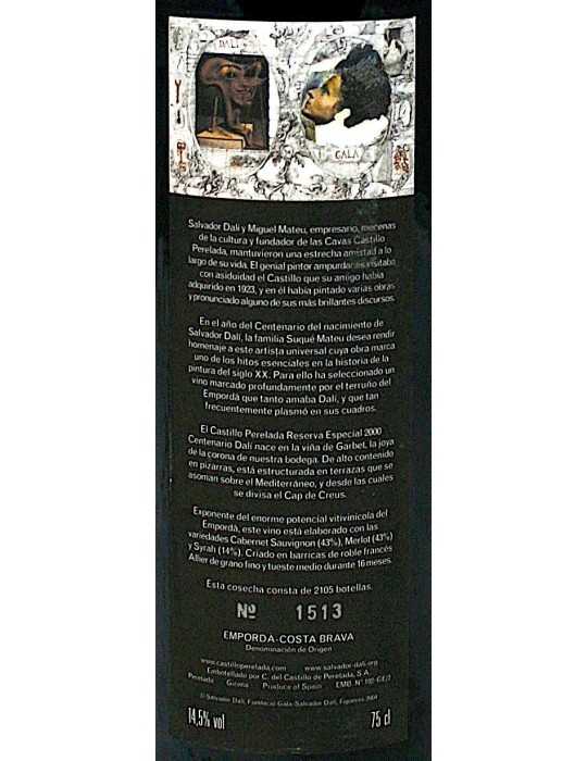 Perelada Castle Special Reserve Centenary Dali 2000