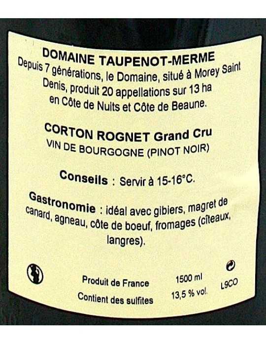 Corton Rognet Grand Cru 2010 - domaine Taupenot-Merme (magnum, 1.5 l)