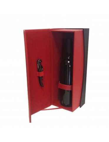 Coffret bicolore rouge et noir - 1 bout.