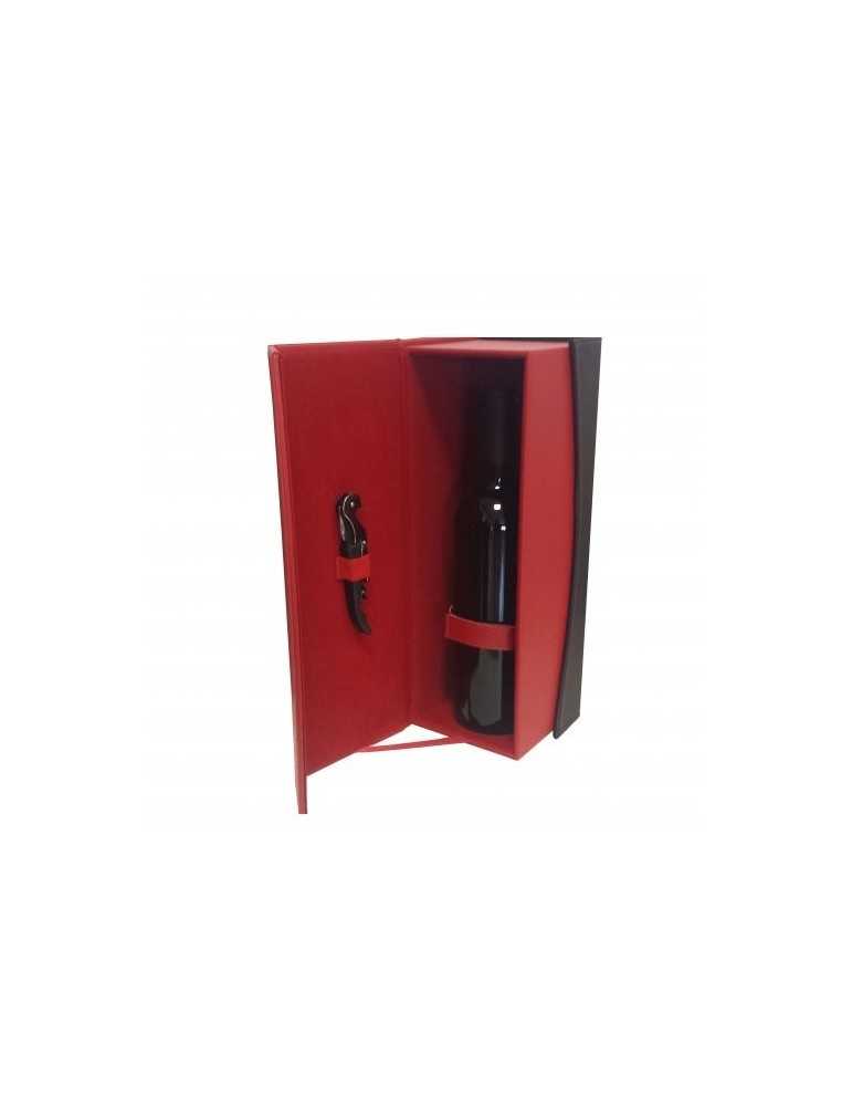 Coffret bicolore rouge et noir - 1 bout.