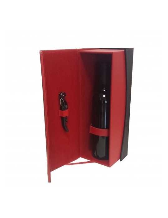 Coffret bicolore rouge et noir - 1 bout.