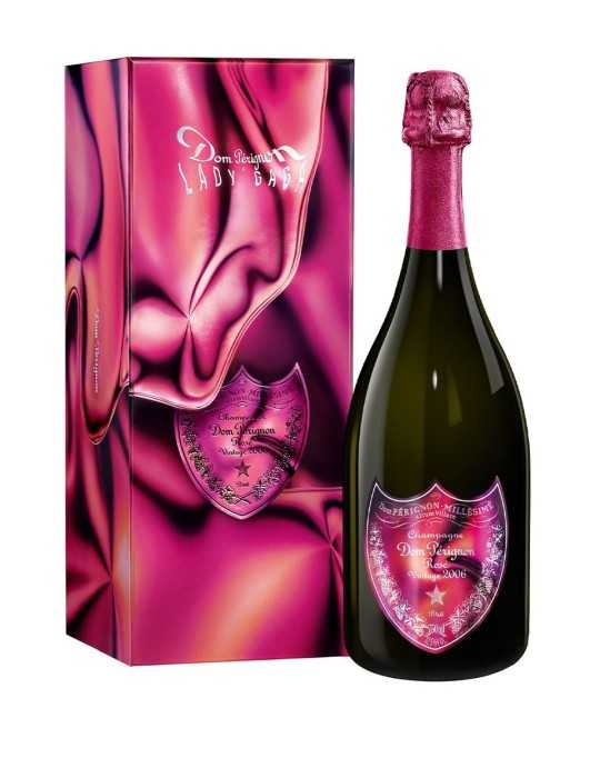 Dom Pérignon rosé 2006 édition limitée Lady Gaga (avec coffret)