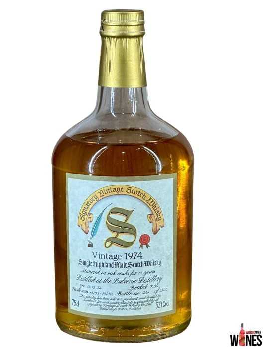 BALVENIE 15 YEARS OLD 1974 - SIGNATORY VINTAGE