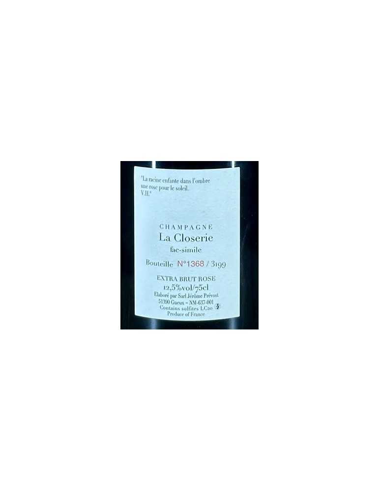 Prevost Champagne La Closerie Fac Simile Extra Brut rosé (Lc20 NV)
