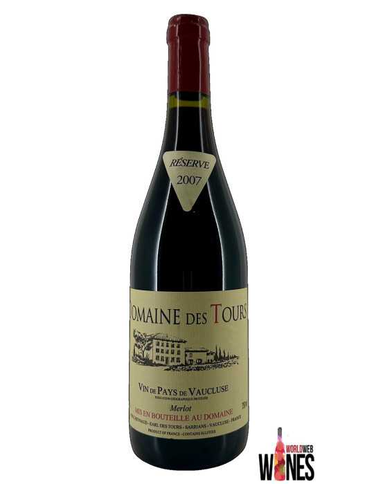 DOMAINE DES TOURS VIN DE PAYS DU VAUCLUSE MERLOT 2007