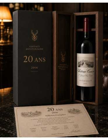 20th Birthday Wine Gift Box – Château Canon 2006 with Parchment