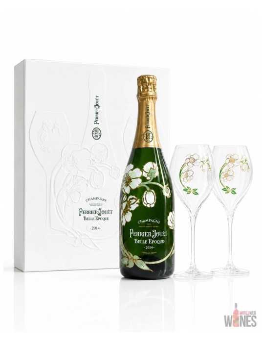 Perrier-Jouët Belle Époque Brut 2014 — Limited Edition Gift Set with Two Glasses