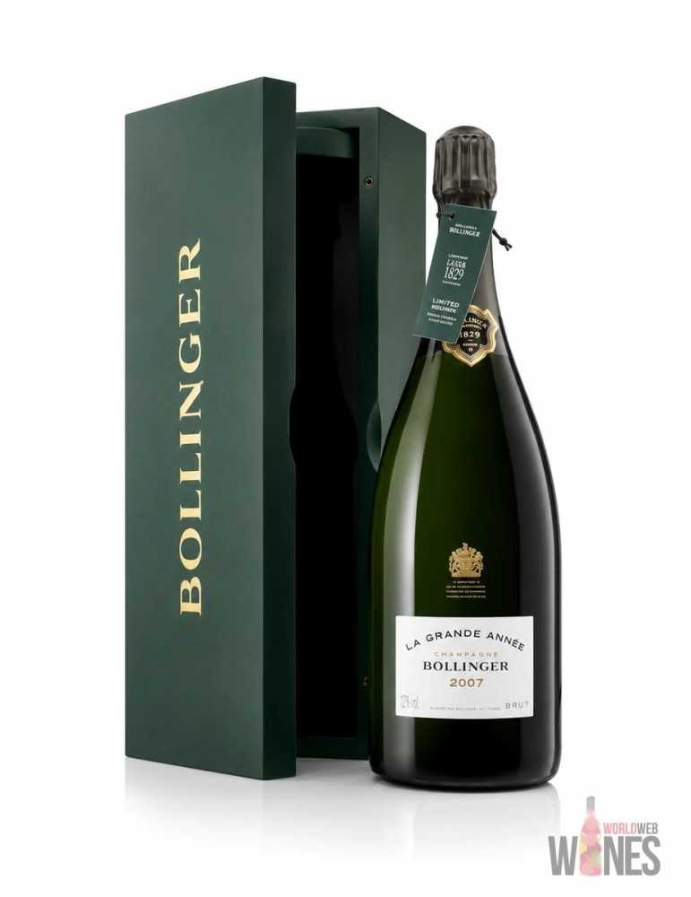 Bollinger La Grande Année Brut 2007 – Magnum 1.5 L, Coffret bois