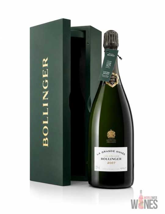 Bollinger La Grande Année Brut 2007 – Magnum 1.5 L, Coffret bois