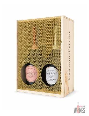 Laurent-Perrier Coffret Bois Cuvée rosé & Blanc de blancs (2 x 75 cl)